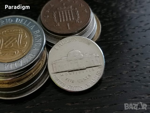Монета - САЩ - 5 цента | 1991г.