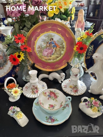 E.B. FOLEY England  Circa 1937 - великолепен двоен сет в млечно синьо , снимка 13 - Сервизи - 52584296