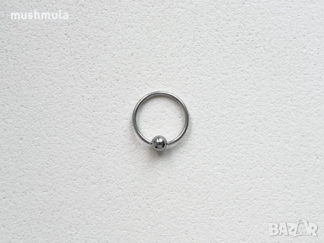 Стоманена обеца-халка ∅ 21 мм