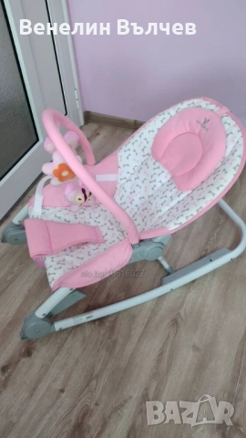 Музикален детски шезлонг, снимка 3 - Детски шезлонги - 53488373
