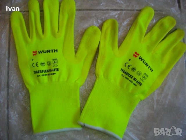 Wurth Tigerflex Hi-Life-Нови Монтажни Ръкавици-Нитрилна Пяна-Вюрт-Размер 9, снимка 9 - Други инструменти - 34621826
