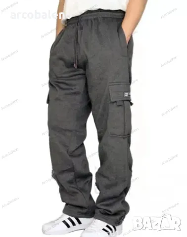 Свободни мъжки панталони с много джобове, 7цвята , снимка 2 - Панталони - 48840851