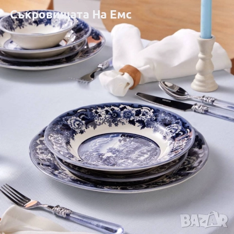 Чисто Нов Сервиз Karaca "Old Town" 24части  Прелест за Неотразими Трапези Сервиза е Чисто Нов в Кашо, снимка 2 - Сервизи - 52160054