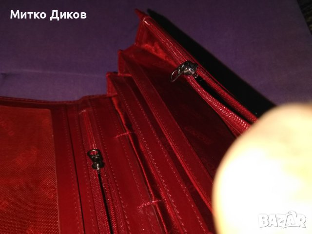 Марково портмоне Бонд 185х100мм естествена кожа винено, снимка 10 - Портфейли, портмонета - 40487387