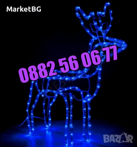 3 модела Коледен светещ елен, коледна украса, коледен елен, снимка 3 - Декорация за дома - 52428621