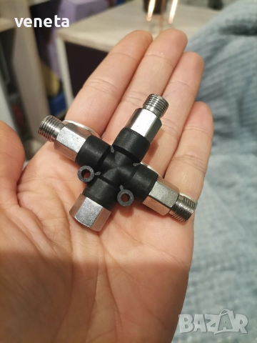 NEOECO регулиране 3-позиционен адаптер за въздушни маркучи за аерограф, колектор за сплитер , снимка 7 - Друга електроника - 52955993