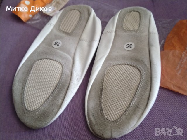 Цвички естествена кожа  №35, снимка 4 - Пантофи - 41472197