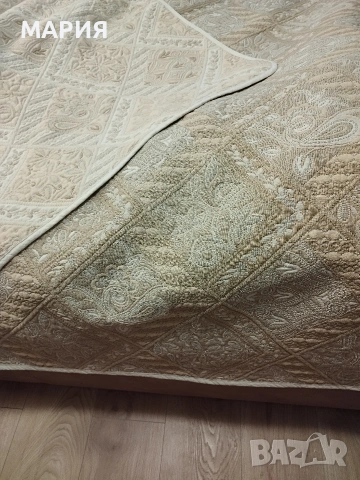 Перфектно двулицево шалте 230/230см, снимка 3 - Покривки за легло - 53839454