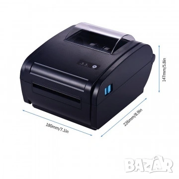 Принтер за товарителници 110 мм – термопринтер за етикети с USB и WiFi, снимка 4 - Друга електроника - 53652523