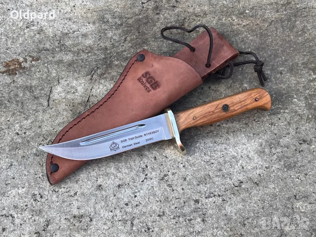 Ловен нож PUMA SGB trail guide, Olivenholz  (6116382V), снимка 2 - Ножове - 45299558