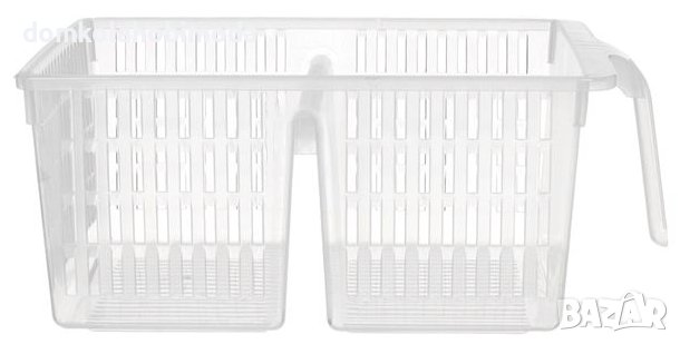 Органайзер за хладилник, двоен с дръжка 24x33x13cm, снимка 3 - Кутии за храна - 41559706