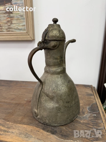 Меден османски ибрик / кана / съд. №7822, снимка 6 - Антикварни и старинни предмети - 53046073