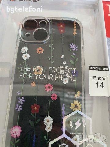 НАМАЛЕНИ!!!Iphone 12,13,14,12 Pro,12 Pro Max,13 Pro,14 Pro прозрачен луксозен гръб с цветя, снимка 12 - Калъфи, кейсове - 42134415