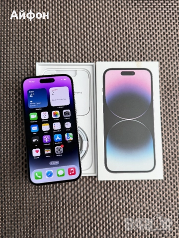 КАТО НОВ!/*ЛИЗИНГ*/ iPhone 14 Pro Deep Purple 128Gb , снимка 2 - Apple iPhone - 52627080