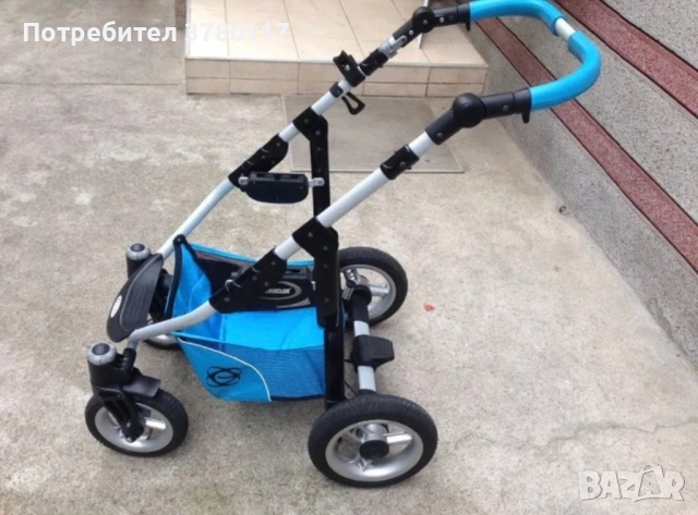 БЕБЕШКА КОЛИЧКА - Elipso, 3в1, Олекотен Алуминий, снимка 8 - Детски колички - 51730573