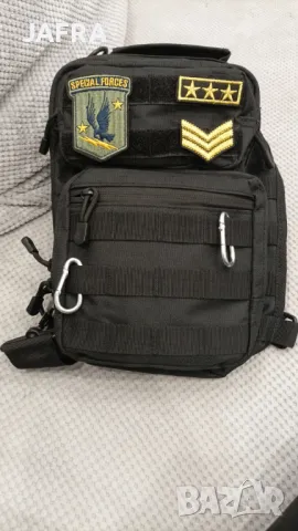 11л Тактическа Чанта с MOLLE Система, Водоустойчива, Подарък Нашивки 2бр, Персонализиране Отстъпки, снимка 11 - Раници - 48646411