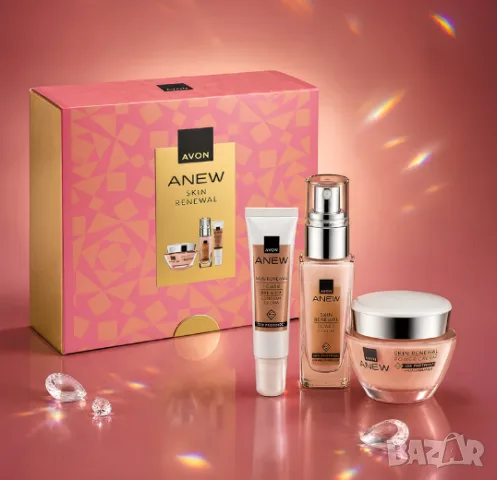 Луксозният подаръчен козметичен комплект Anew Power с Protinol™ АVON подарък козметика