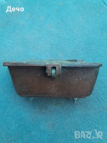 Стар Бронзов Месингов съд за Светена вода  .

Алфа и Омега.

Исус Христос.

Църковна утвар, снимка 3 - Антикварни и старинни предмети - 50634379