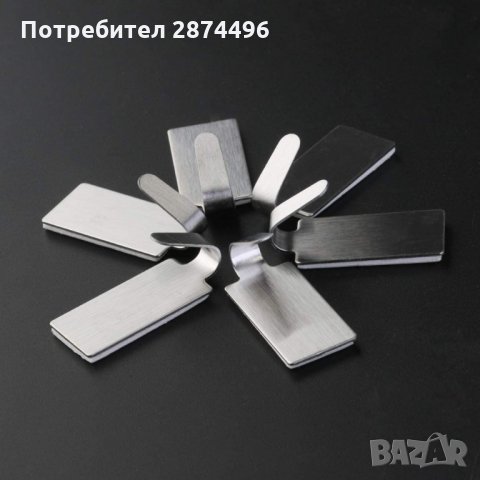 3205 КОМПЛЕКТ 6 БРОЯ САМОЗАЛЕПВАЩИ МЕТАЛНИ ЗАКАЧАЛКИ, снимка 7 - Други стоки за дома - 35725925