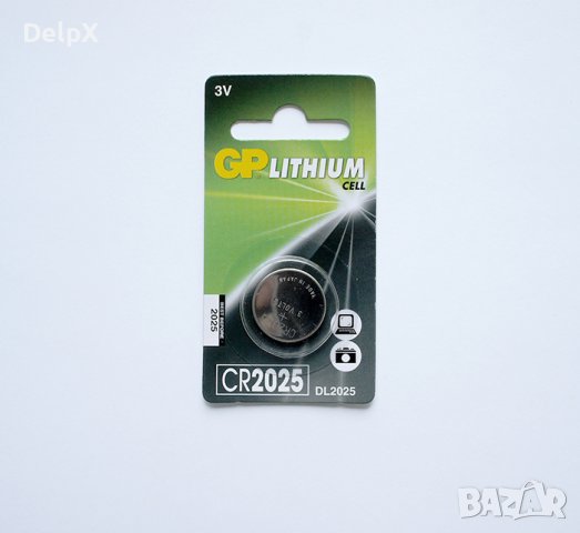 Литиева плоска батерия GP 3V CR2025 (DL2025), снимка 1