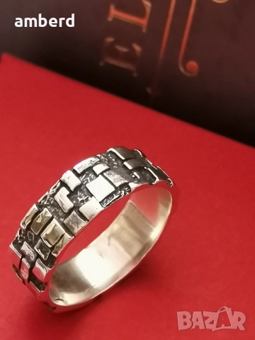 Сребърен пръстен модел R120, снимка 7 - Пръстени - 51986087