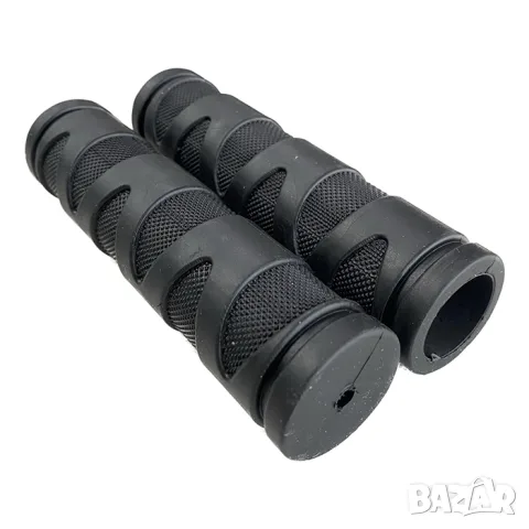 Меки черни ръкохватки за велосипед с отвор 22 mm