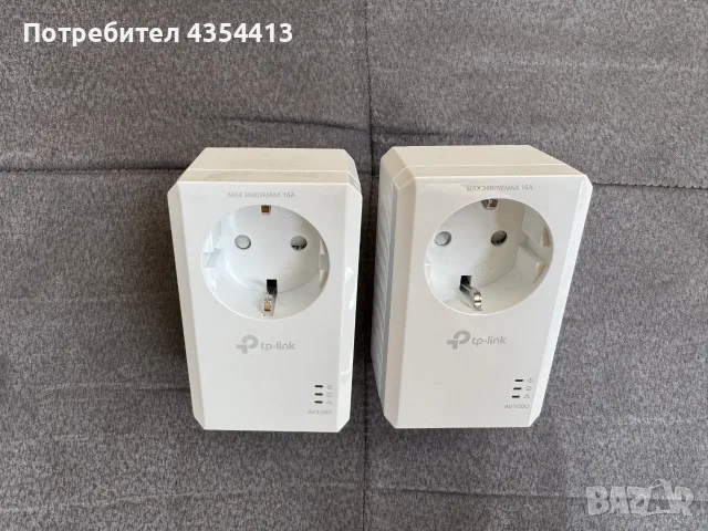 TP-Link TL-PA7019P KIT Powerline адаптери AV1000 Gigabit с контакти