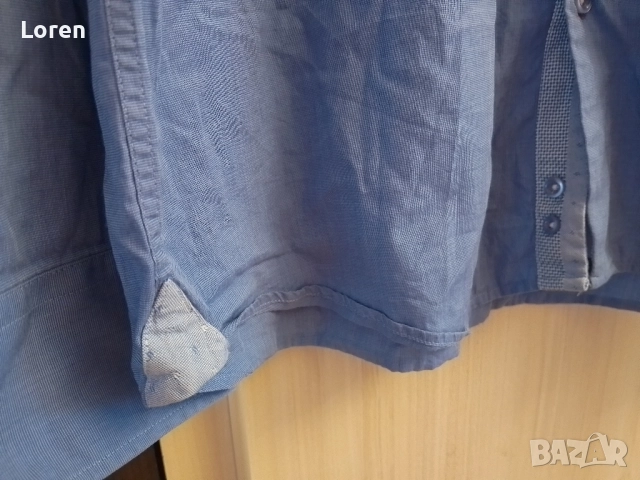 Синя мъжка риза, снимка 14 - Ризи - 49541675