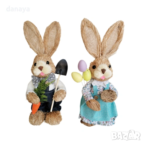 6491 Декоративна фигура Великденски заек, 34 см, снимка 5 - Декорация за дома - 53731656