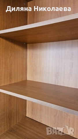 Кафяв офис шкаф, ъглово бюро, малко бюро и секция., снимка 4 - Шкафове и рафтове - 52327796