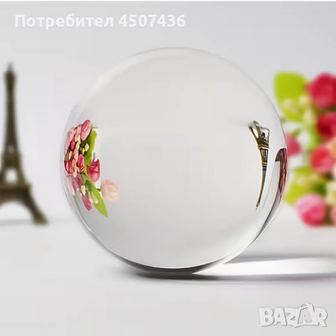 Супер прозрачна топка от кристални лещи K9, прозрачна стъклена топка за фотография, леща за гадаене, снимка 6 - Декорация за дома - 52807403