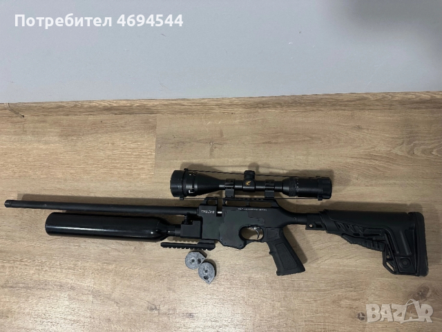 Въздушна пушка Kuzey TX-2 6.35mm + оптика Gammo и помпа за въздух, снимка 3 - Въздушно оръжие - 52921219