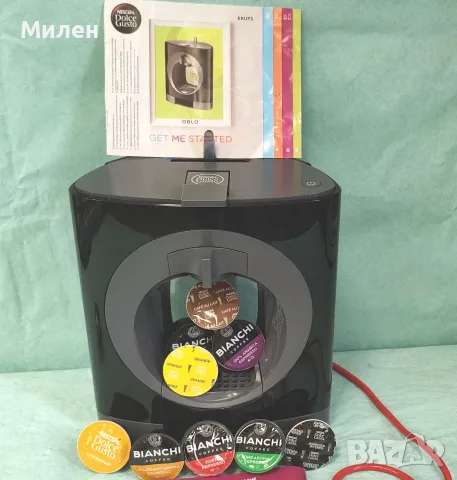 Кафемашина с гаранция 1 година NESCAFÉ® система Dolce Gusto Krups OBLO.Black, снимка 6 - Кафемашини - 55790954