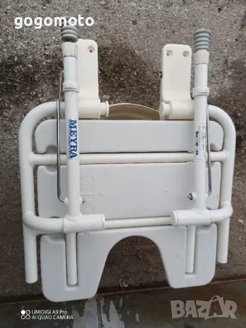 сгъваем стол, седалка за баня, стол MEYRA за баня на стари хора, инвалиди, в неравностойно, снимка 4 - Тоалетни столове - 48661847