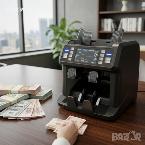 Многовалутна машина за броене на банкноти с детекция за фалшиви банкноти, снимка 2 - Друга електроника - 53600965