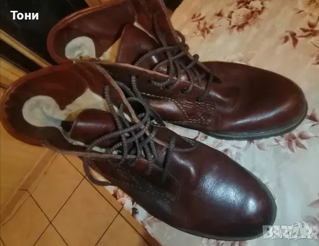 Нови Мъжки Зимни Боти Изцяло от Естествена Кожа 43 , снимка 5 - Мъжки боти - 49053418