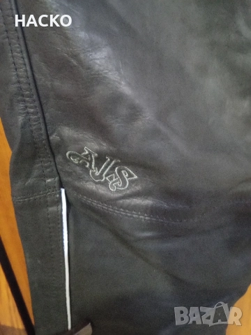 Мото Панталон AJS 100% Естествена Кожа с Тиранти Размер 54 Внос от Германия, снимка 11 - Аксесоари и консумативи - 52564551