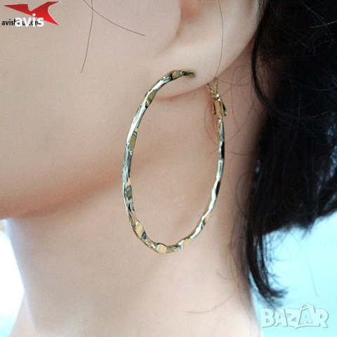 Обеци с 14К златно покритие 2141873, снимка 4 - Обеци - 53579604