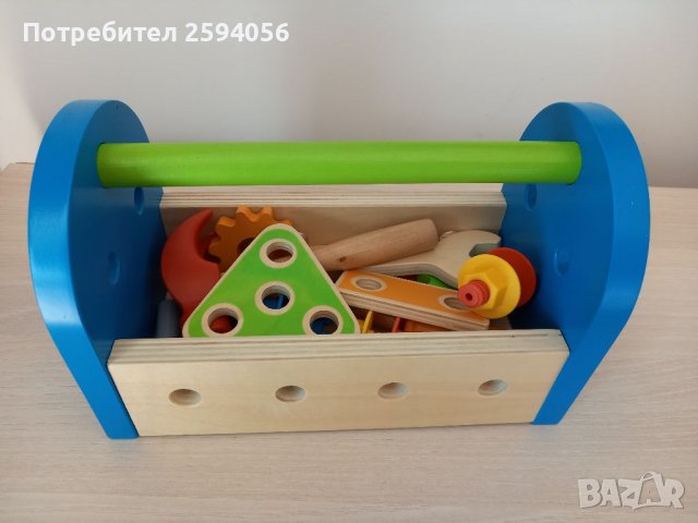 Дъpвeн мaйcтopcĸи ĸoмплeĸт зa дeцa Hape, снимка 6 - Конструктори - 39694832