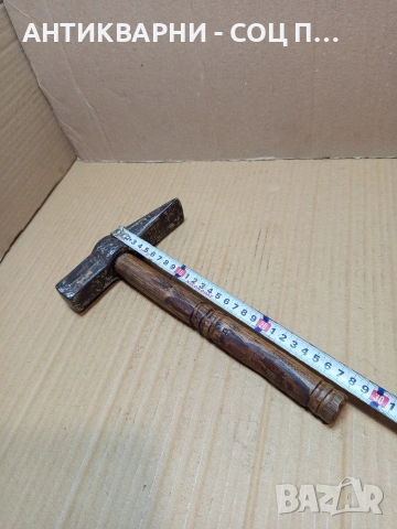 Соц Стар Каменоделски  Чук 1кг. С Дръжка  От Дрян. НОМЕР 101., снимка 10 - Антикварни и старинни предмети - 53445907