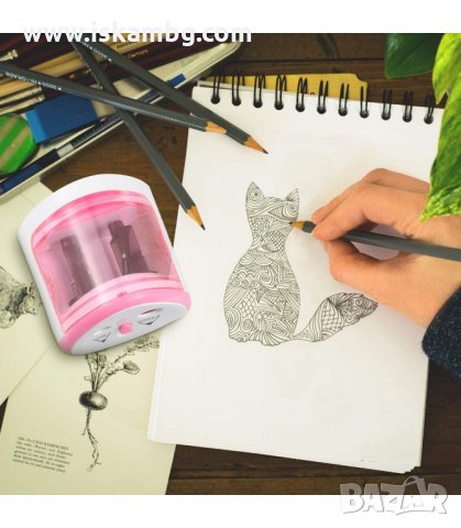 ЕЛЕКТРИЧЕСКА ОСТРИЛКА С ДВА ОТВОРА, ЗА МОЛИВИ 6 - 8 ММ. И 9 -12 ММ. - код  8004, снимка 11 - Ученически пособия, канцеларски материали - 33897906