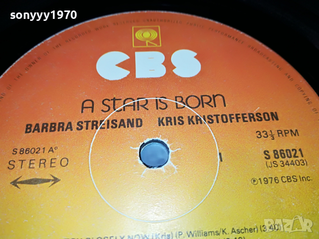 ПОРЪЧАНА-BARBRA STREISAND & KRIS KRISTOFFERSON MADE IN ENGLAND 0604221942, снимка 15 - Грамофонни плочи - 36368927