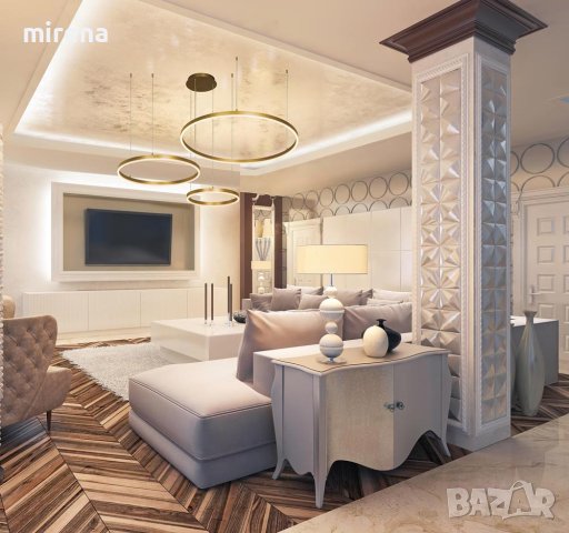 Модерни LED лед полилей с висящи светлини, с дистанционно, 3 пръстена, снимка 6 - Лампи за таван - 41289697