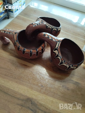 Керамични купички за механа. , снимка 2 - Антикварни и старинни предмети - 53352612