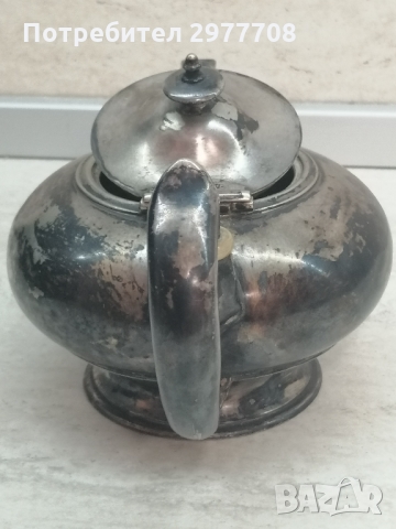Античен сребърен чайник , снимка 8 - Антикварни и старинни предмети - 36063564