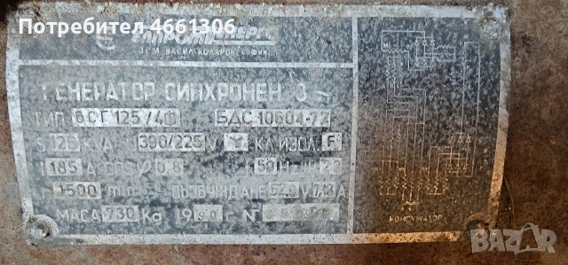 Генератор за ток 125 KW почти неизползван - на 14 часа !, снимка 4 - Генератори - 53131681