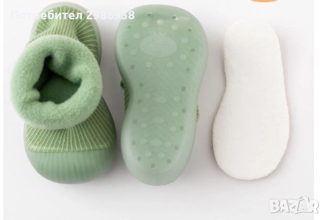 Детски есенни обувки с чорап тип пантоф, снимка 6 - Детски пантофи - 51466221