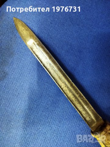 Окопен Нож от щик с кокалена дръжка , снимка 2 - Антикварни и старинни предмети - 40370856