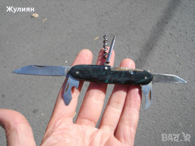 КОЛЕКЦИОНЕРСКО БЪЛГАРСКО ДЖОБНО НОЖЧЕ , снимка 3 - Антикварни и старинни предмети - 42366251