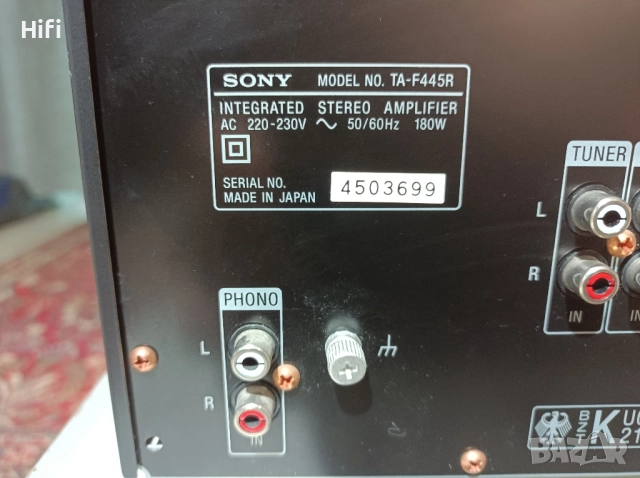 sony ta-f445r, снимка 6 - Ресийвъри, усилватели, смесителни пултове - 52453630